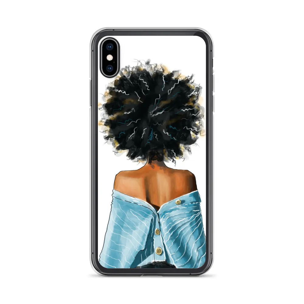 BLUE SWEATER iPhone Case