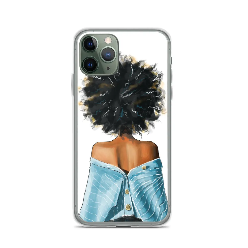 BLUE SWEATER iPhone Case