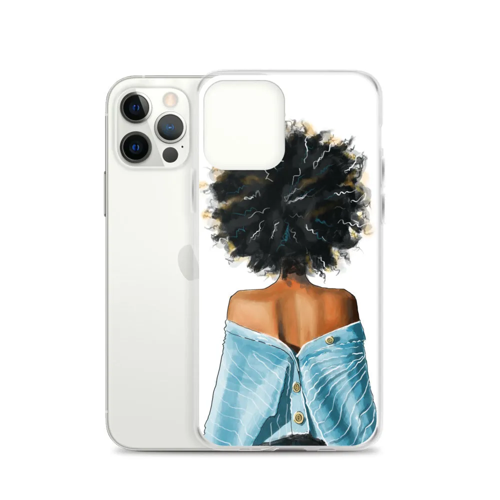 BLUE SWEATER iPhone Case
