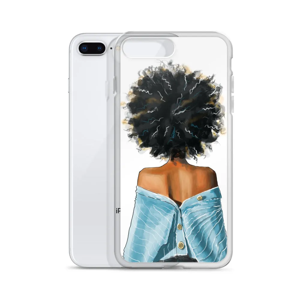 BLUE SWEATER iPhone Case