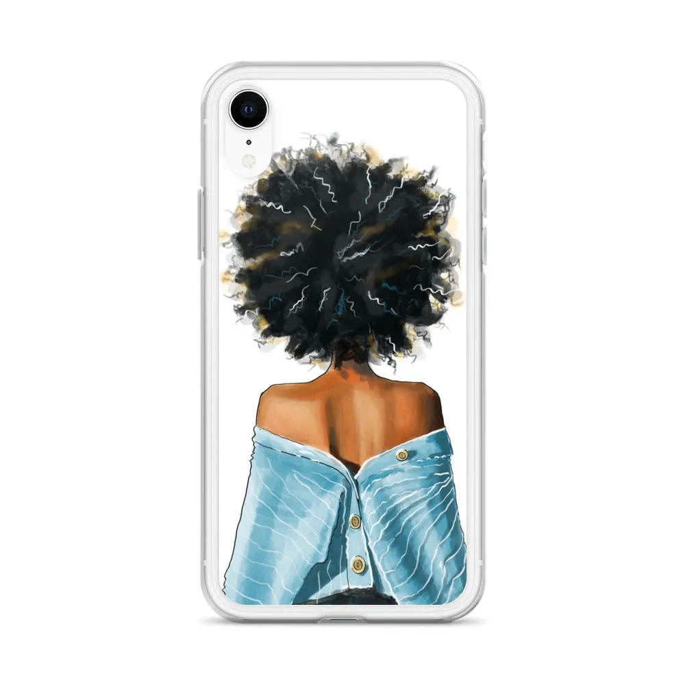 BLUE SWEATER iPhone Case