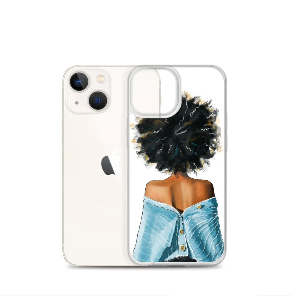 BLUE SWEATER iPhone Case