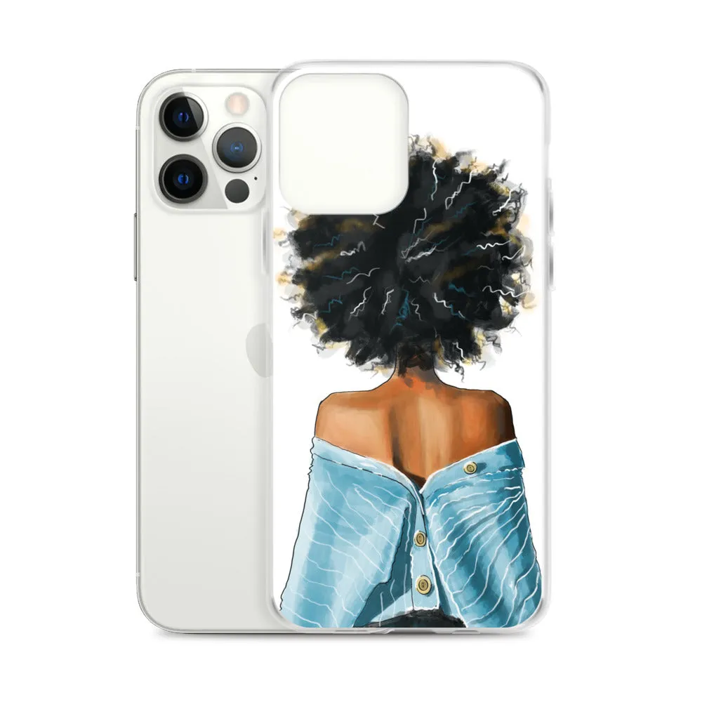 BLUE SWEATER iPhone Case
