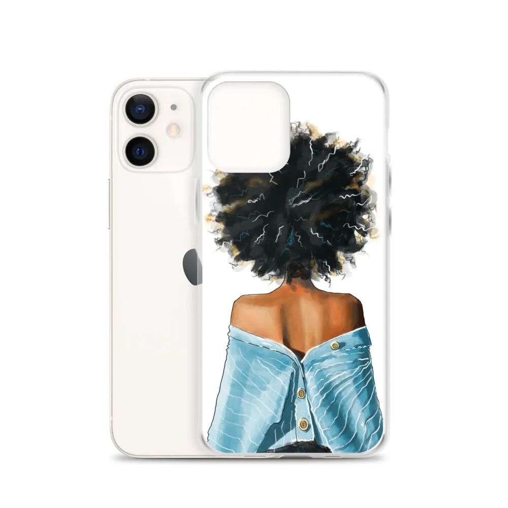 BLUE SWEATER iPhone Case