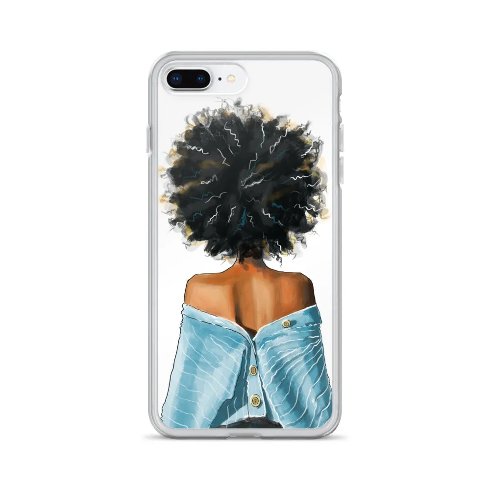 BLUE SWEATER iPhone Case