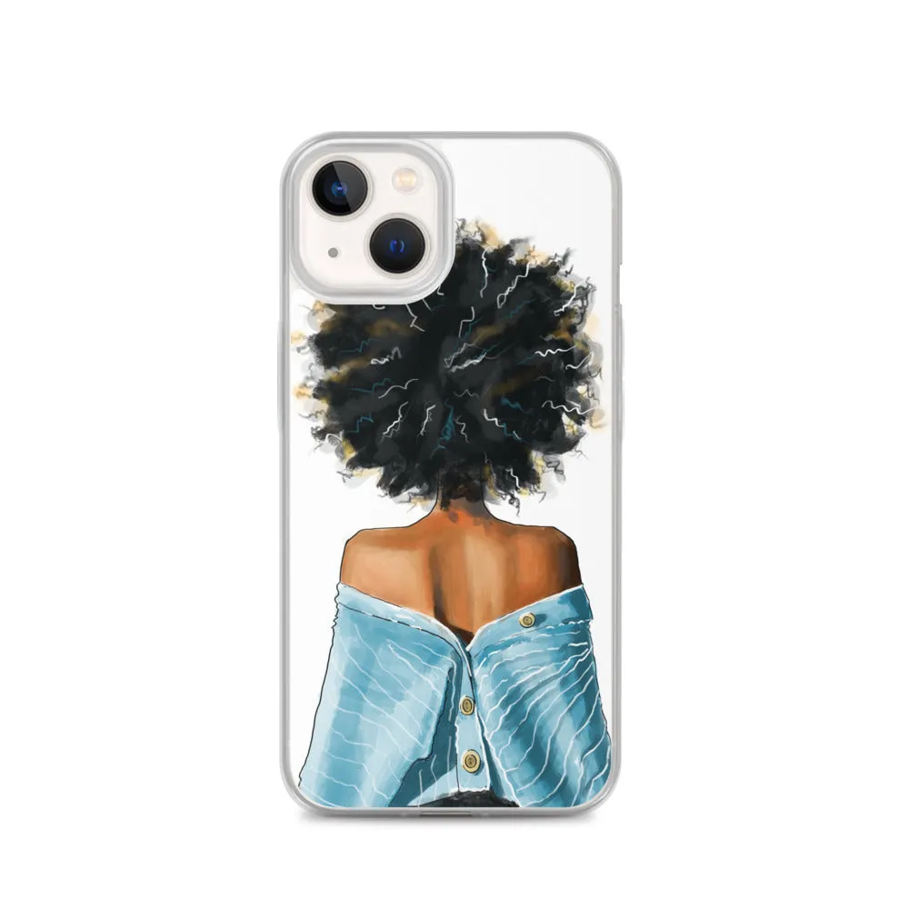 BLUE SWEATER iPhone Case
