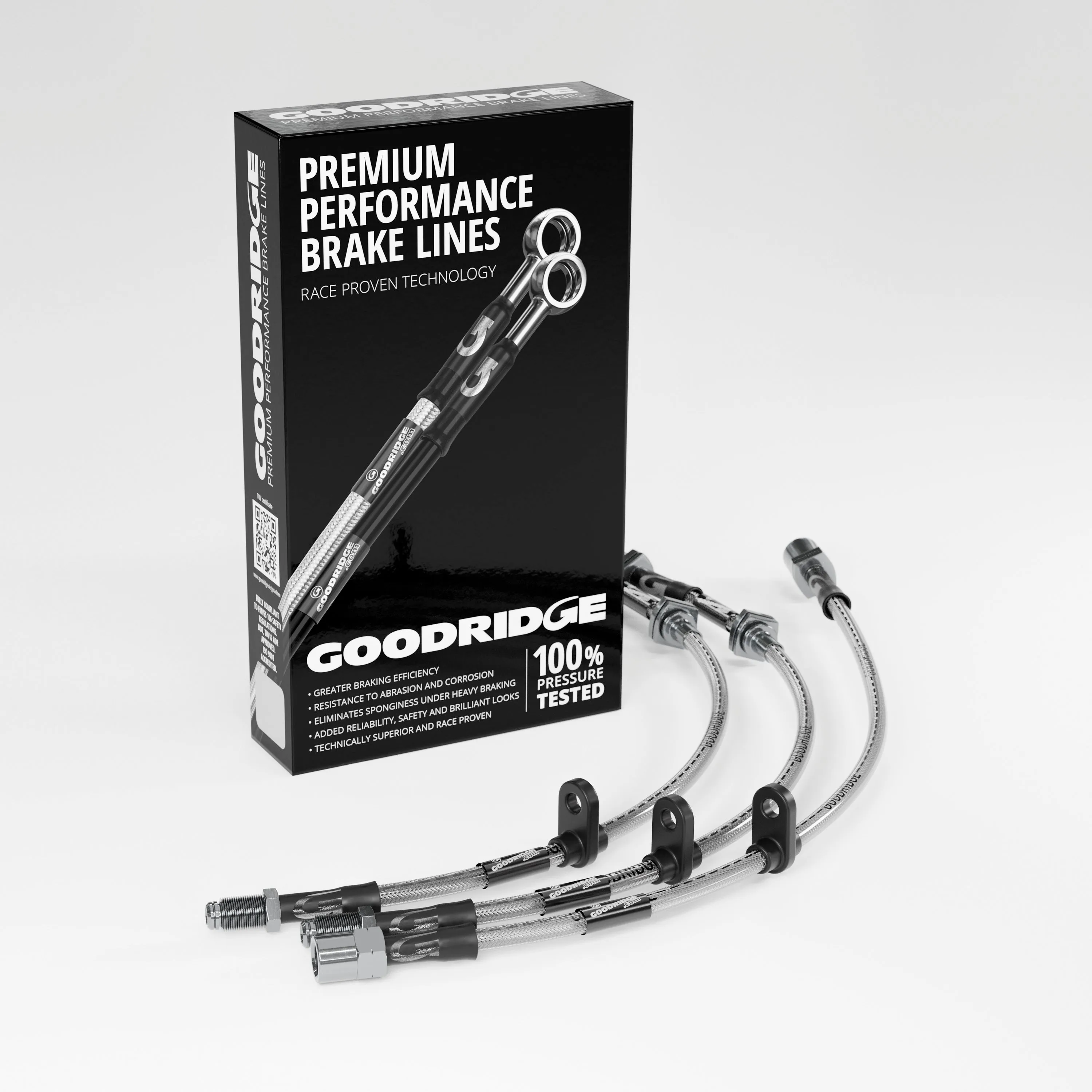 BRAKE HOSE KIT FOR FIAT PANDA (141_) 4X4 MODELS WITH ONE CENTRE FLEXIBLE REAR BRAKE HOSE 1986-1994