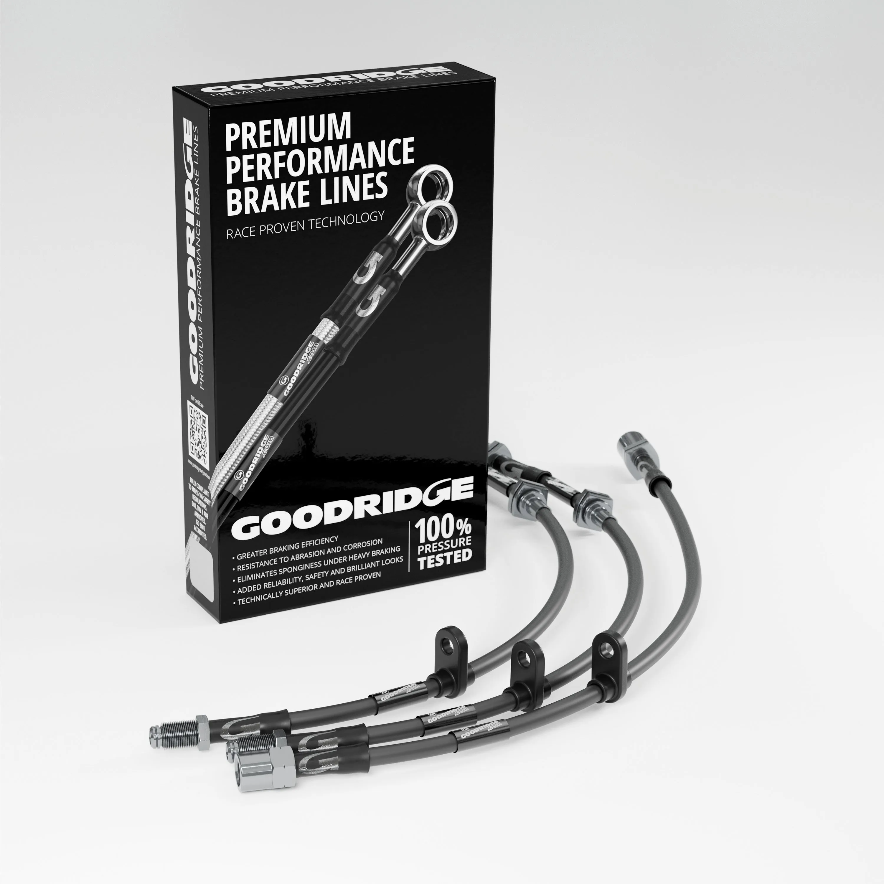 BRAKE HOSE KIT FOR FIAT PANDA (141_) 4X4 MODELS WITH ONE CENTRE FLEXIBLE REAR BRAKE HOSE 1986-1994