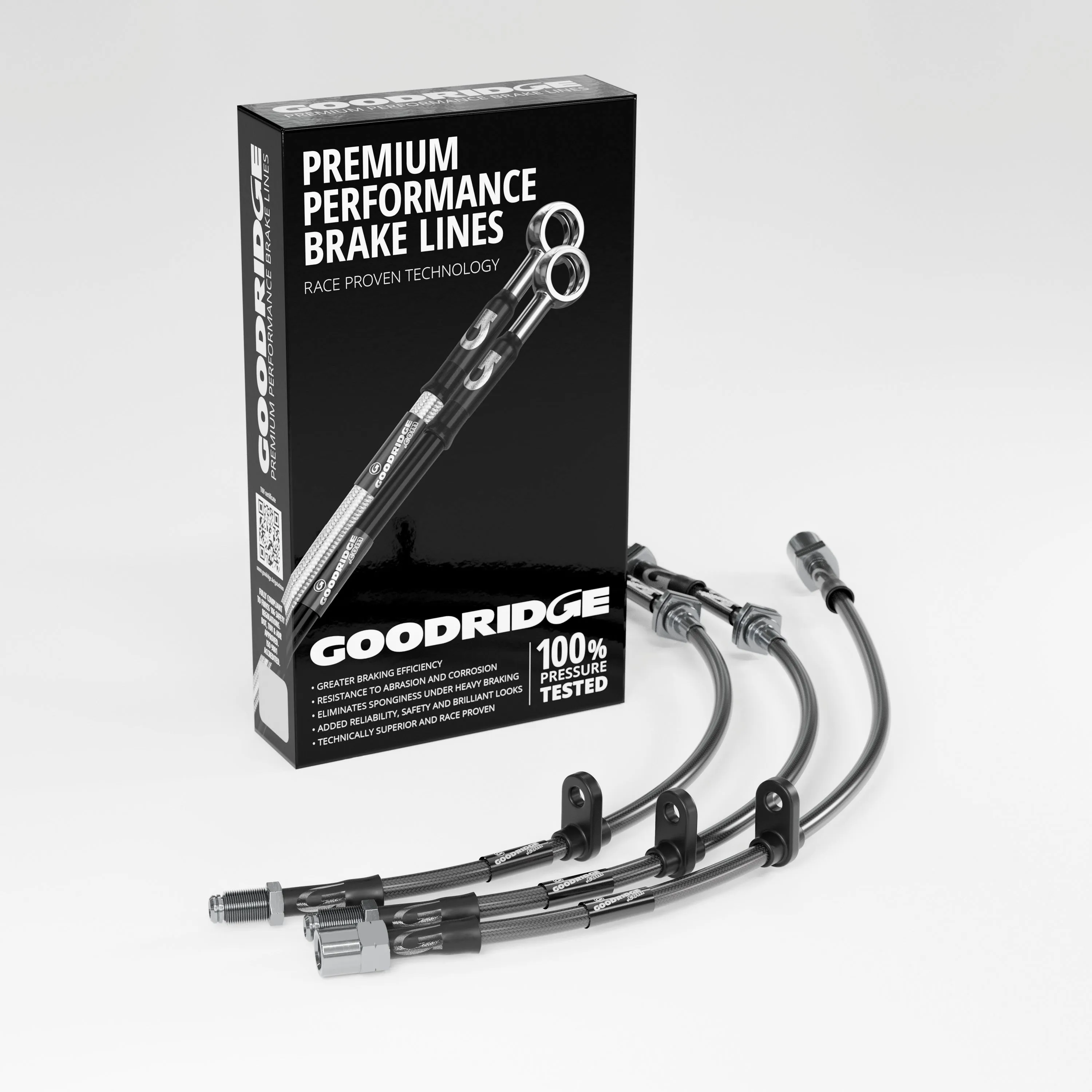 BRAKE HOSE KIT FOR FIAT PANDA (141_) 4X4 MODELS WITH ONE CENTRE FLEXIBLE REAR BRAKE HOSE 1986-1994