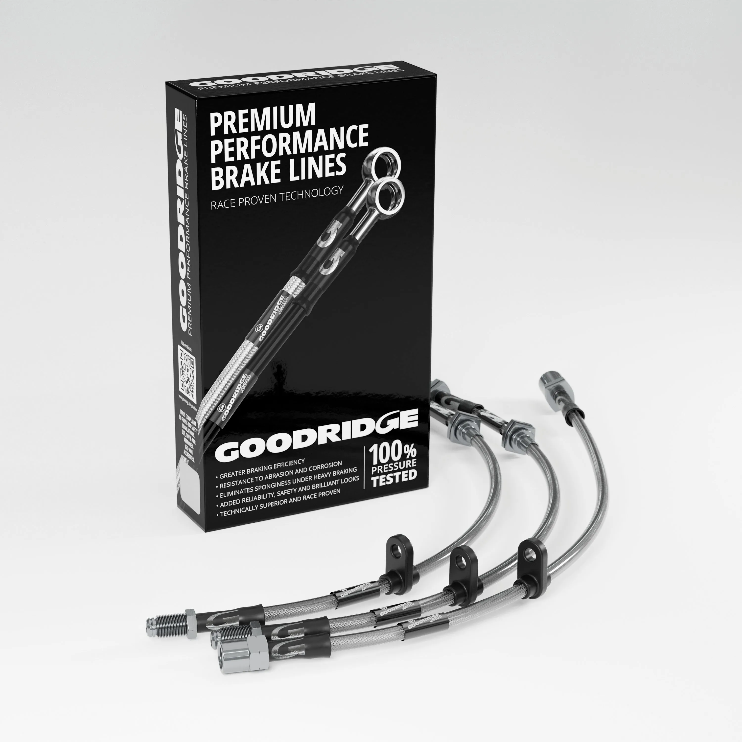 BRAKE HOSE KIT FOR FIAT PANDA (141_) 4X4 MODELS WITH ONE CENTRE FLEXIBLE REAR BRAKE HOSE 1986-1994