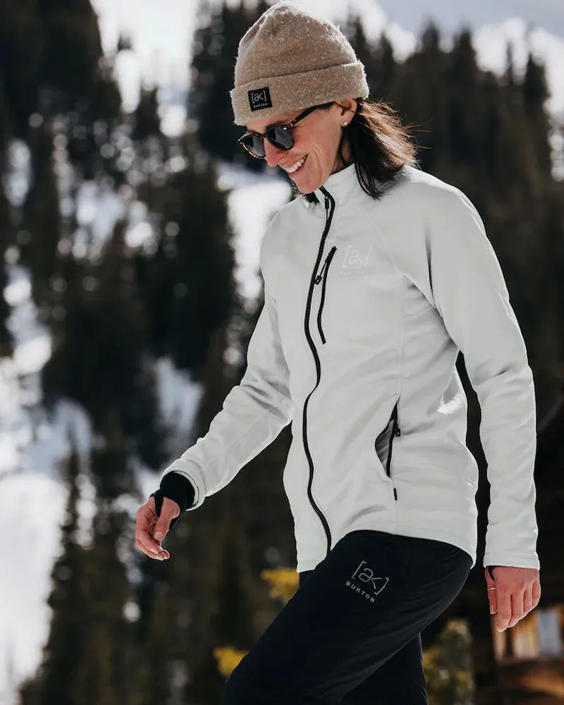 Burton Women's [ak] Baker Fleece Stretch Full-Zip Gray Cloud 2026