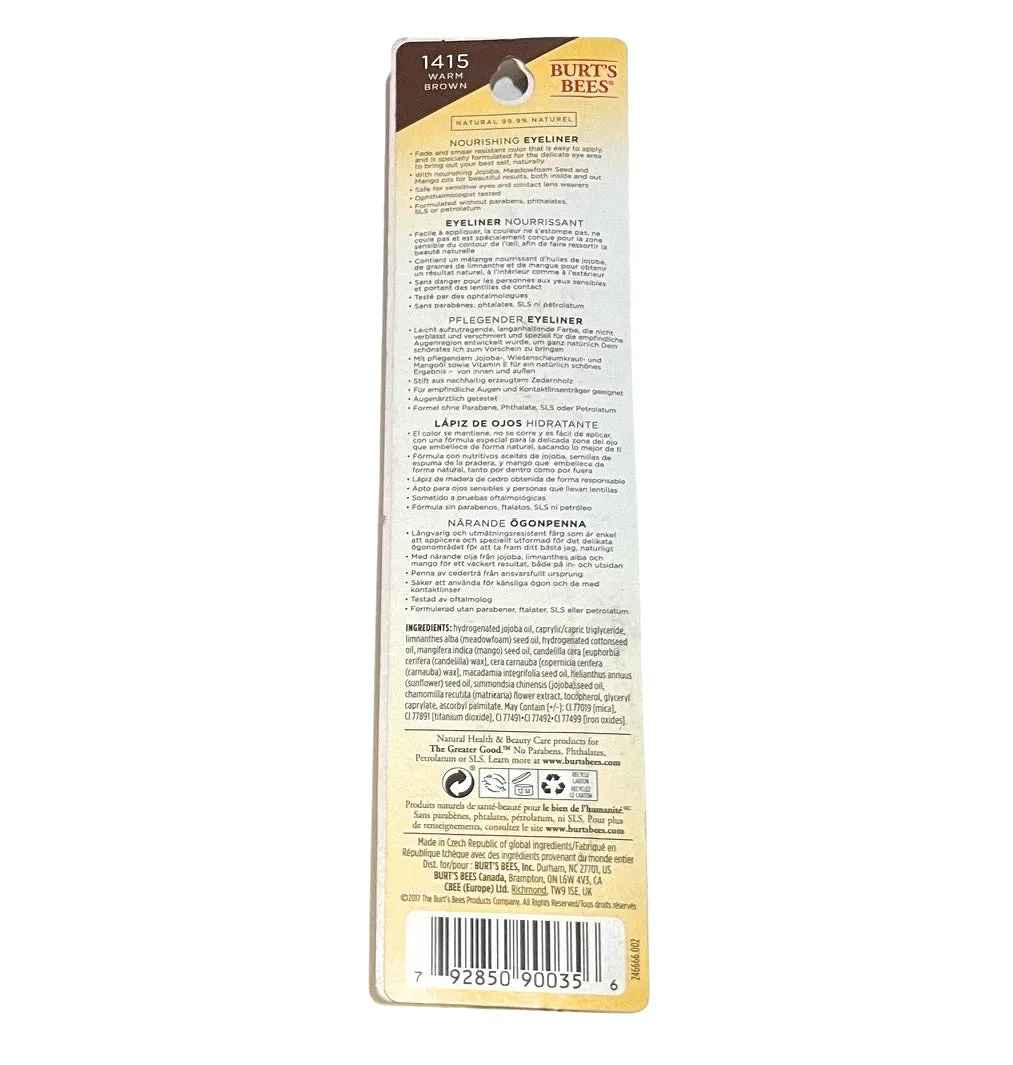 Burt's Bees Nourishing Eyeliner, Warm Brown 1415