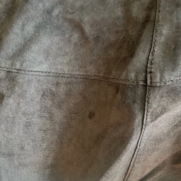 CAbi Suede Leather Skirt Size 8