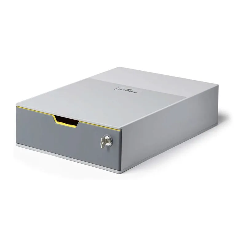 Cassettiera Durable ad 1 Cassetto con Serratura 28 x 9,5 x 35,6 cm