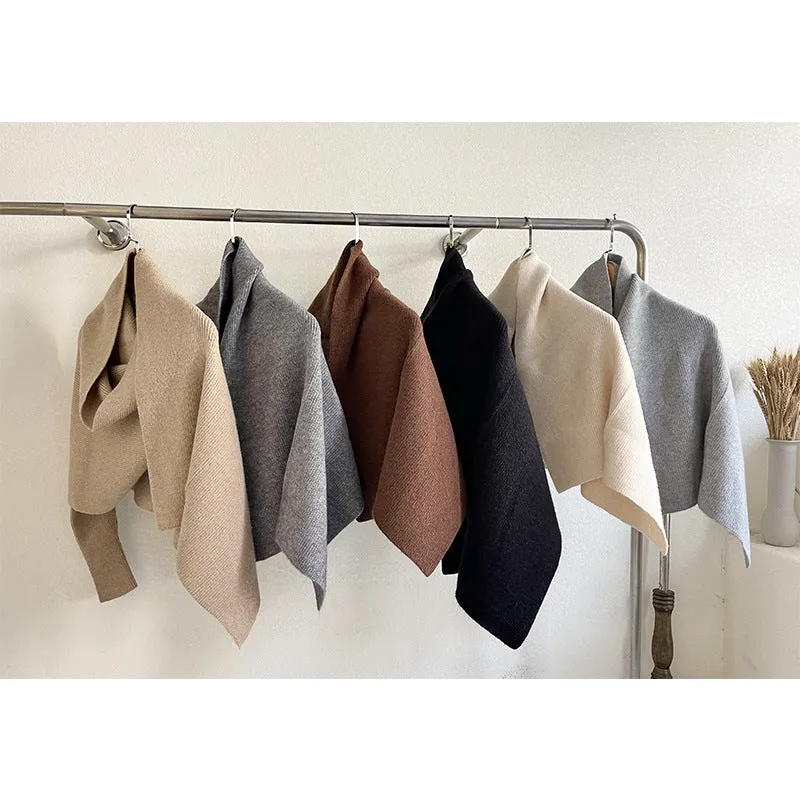 Casual Knitted Warm Cloaks for Women