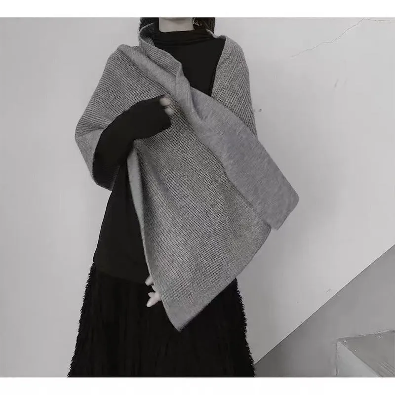 Casual Knitted Warm Cloaks for Women