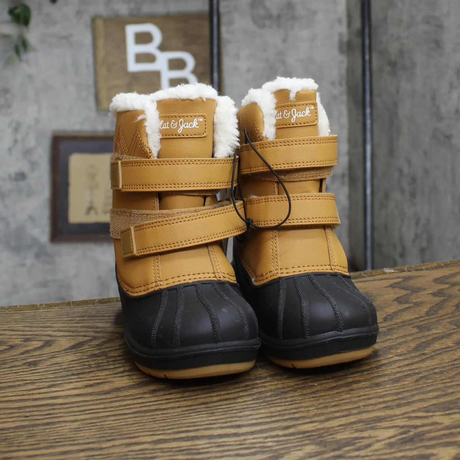 Cat & Jack Toddler Boys Denver Winter Boots 88236548 Cognac Brown 11T