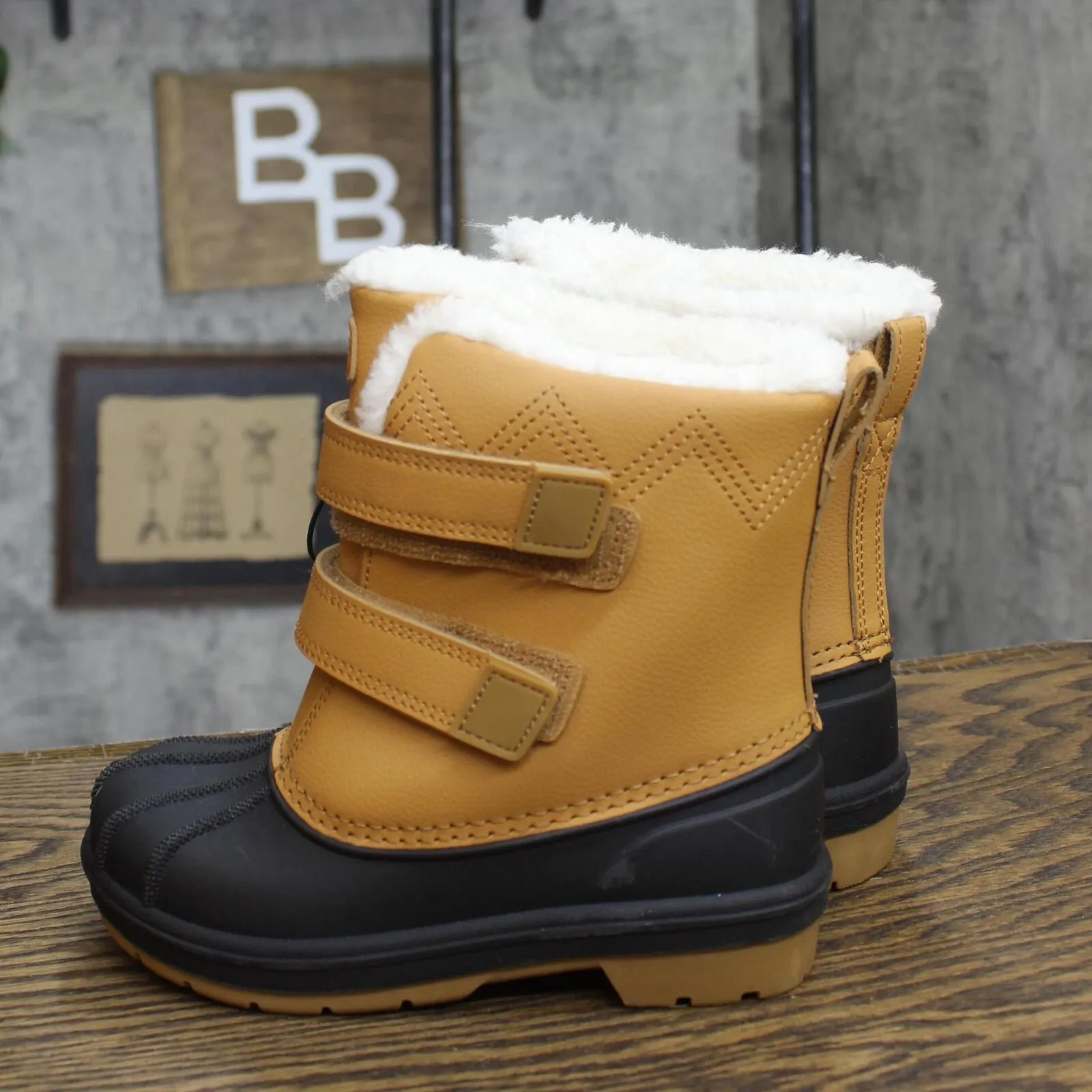 Cat & Jack Toddler Boys Denver Winter Boots 88236548 Cognac Brown 11T