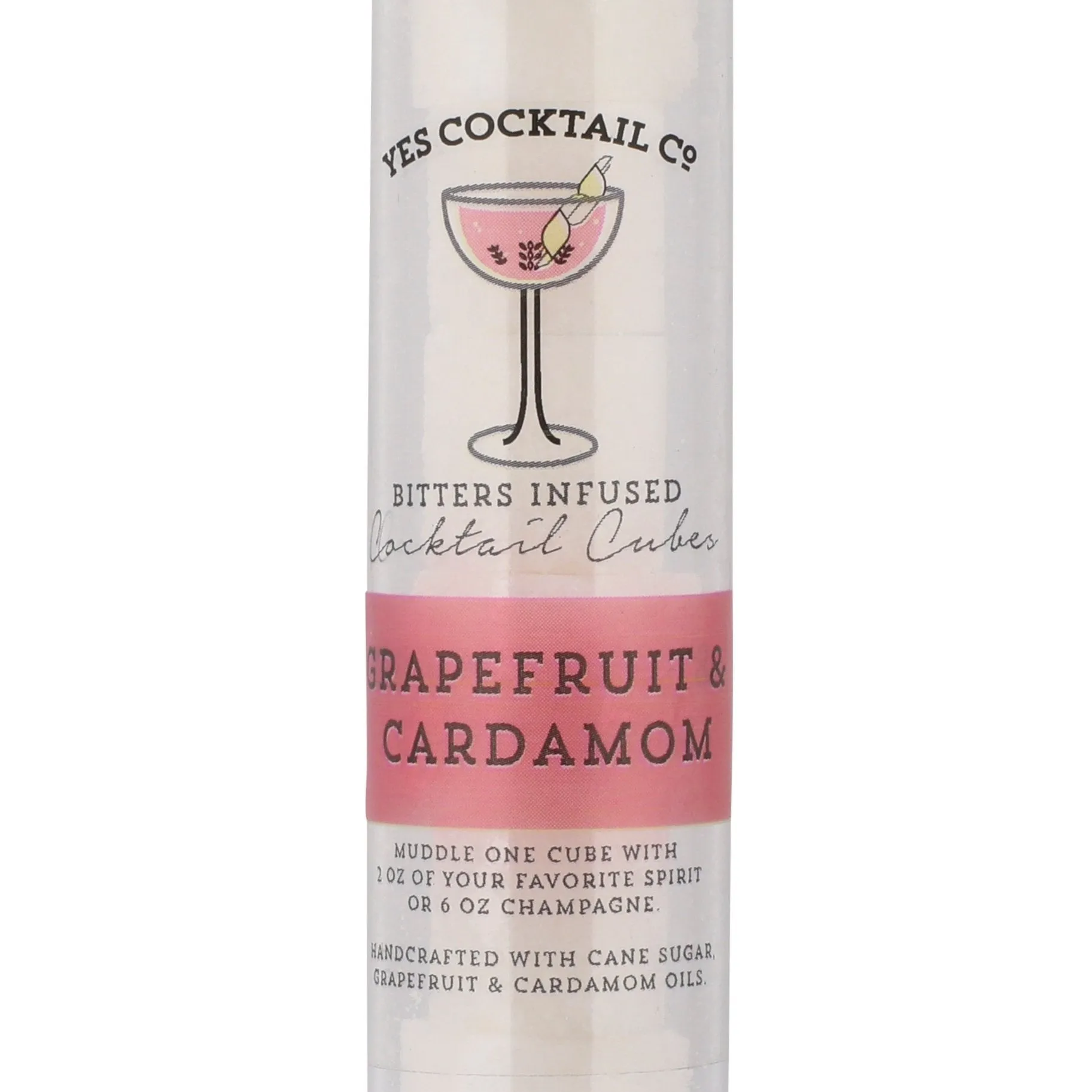 Champagne Cocktail Cubes by Yes Cocktail Co. - Grapefruit & Cardamom
