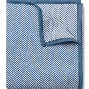Chappy Wrap | Harborview Herringbone Family Sized Blanket {Cornflower}