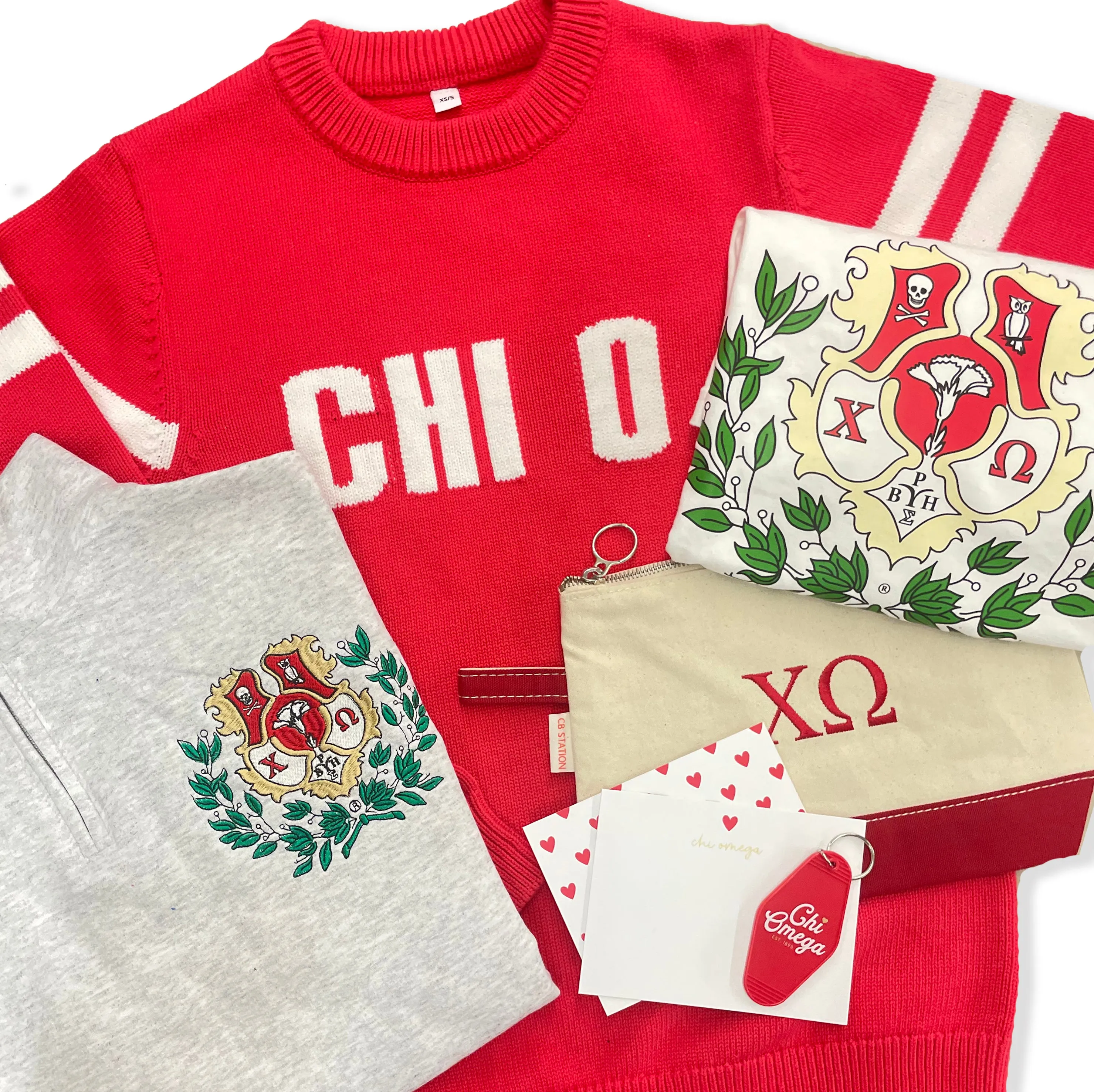 Chi Omega Woven Sweater