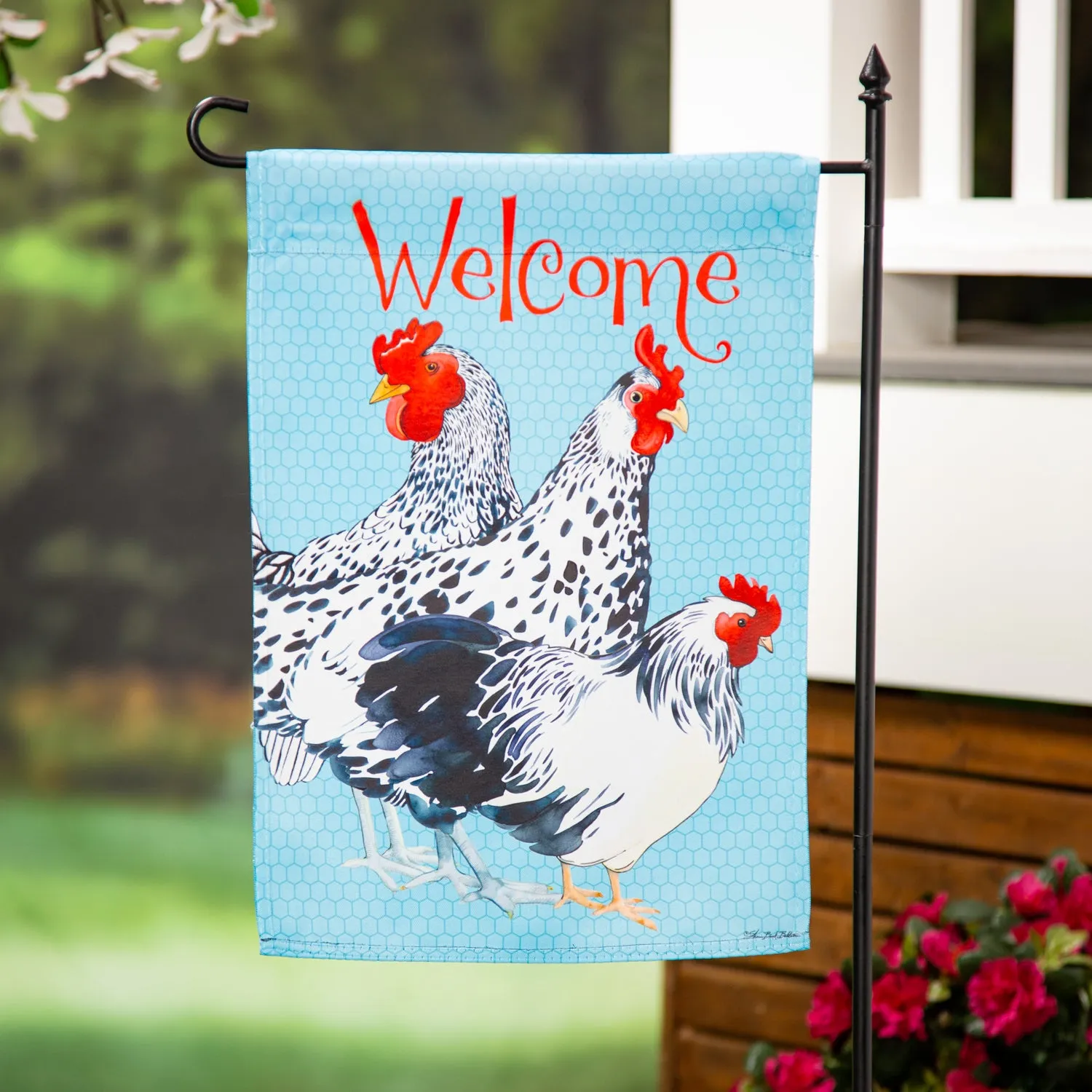 Chickens Suede Garden Flag,14s11259