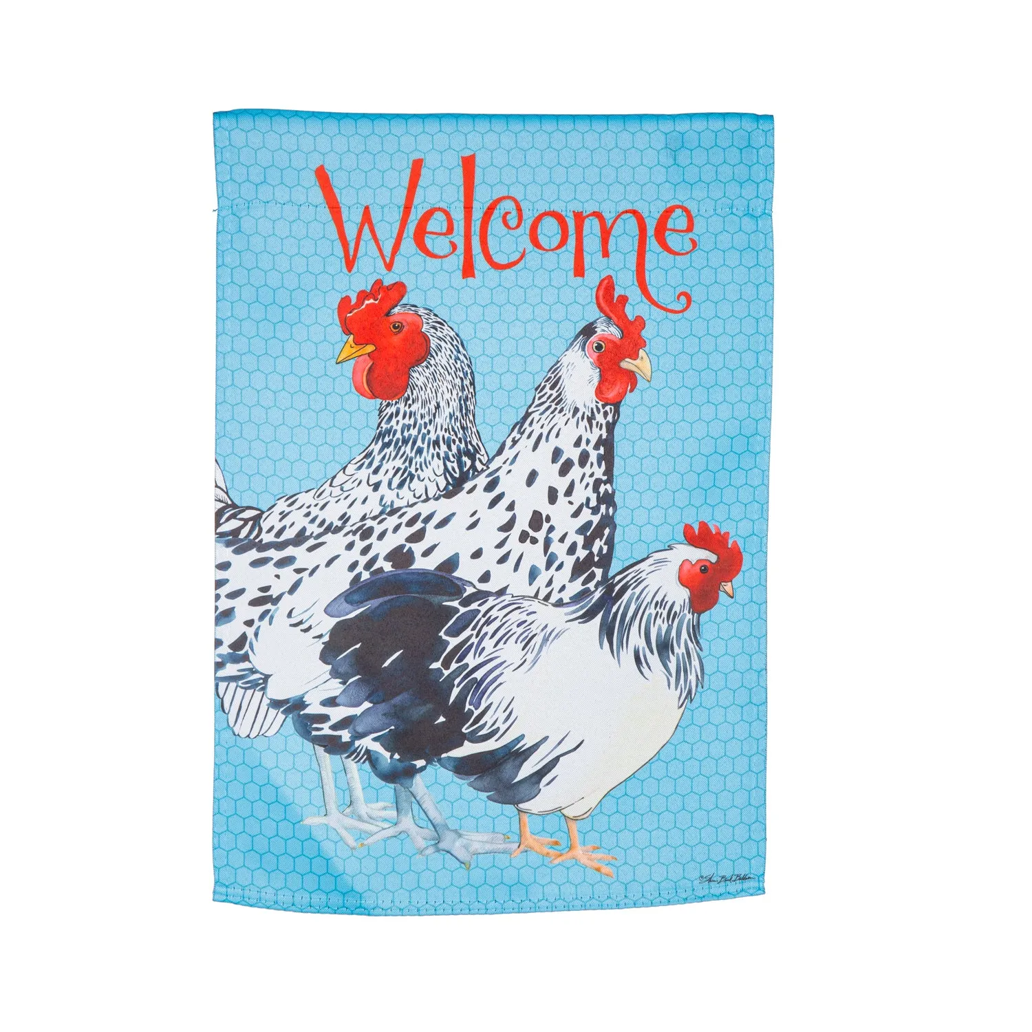 Chickens Suede Garden Flag,14s11259