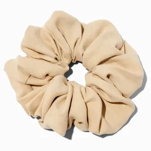 Claire's Faux Suede Giant Hair Scrunchie | Ivory