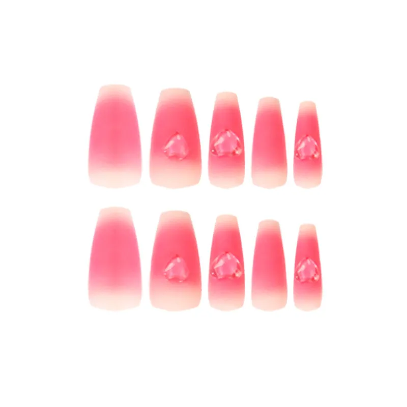 Coffin Warm red peach heart