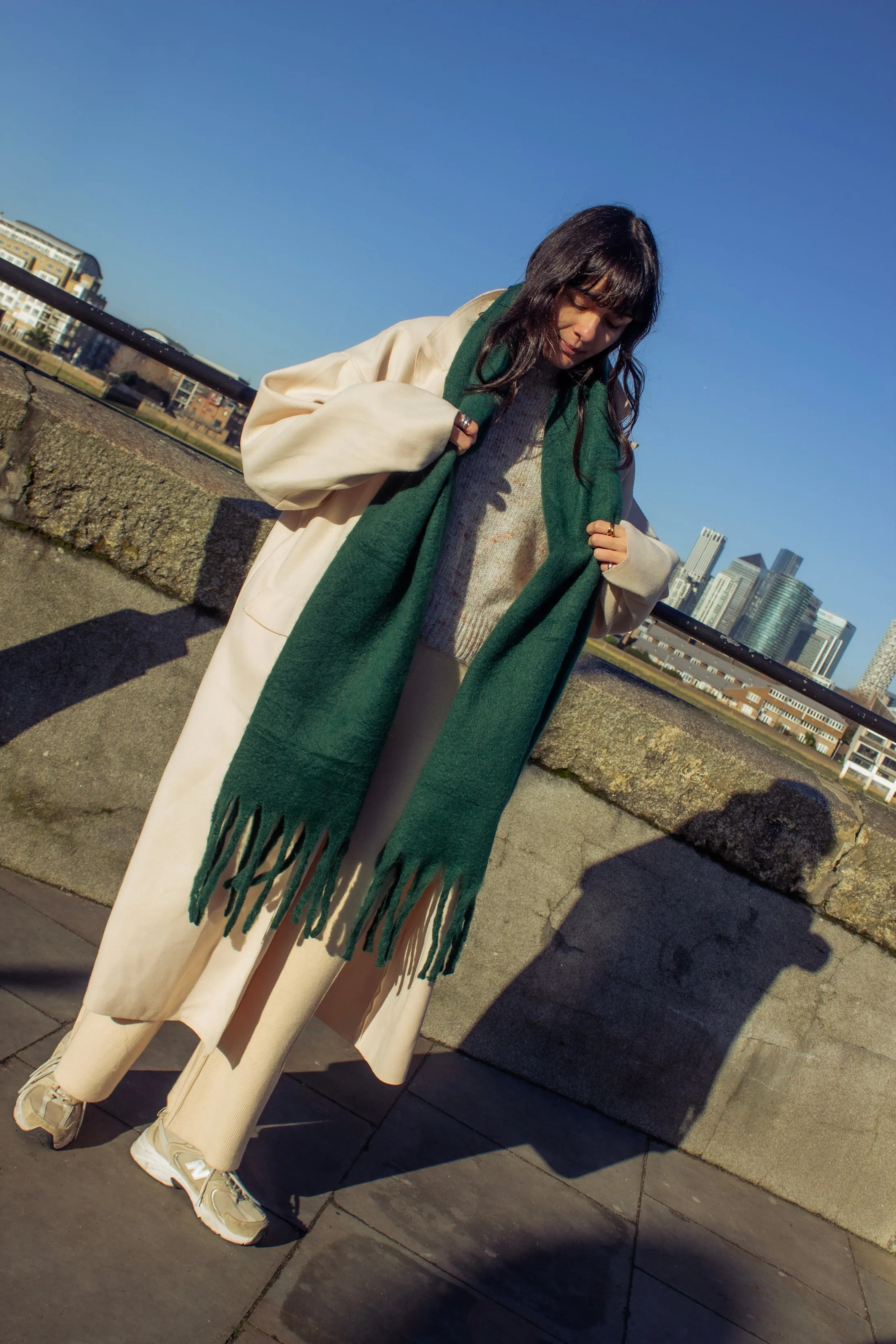 Colour Block Warm Wrap Scarf