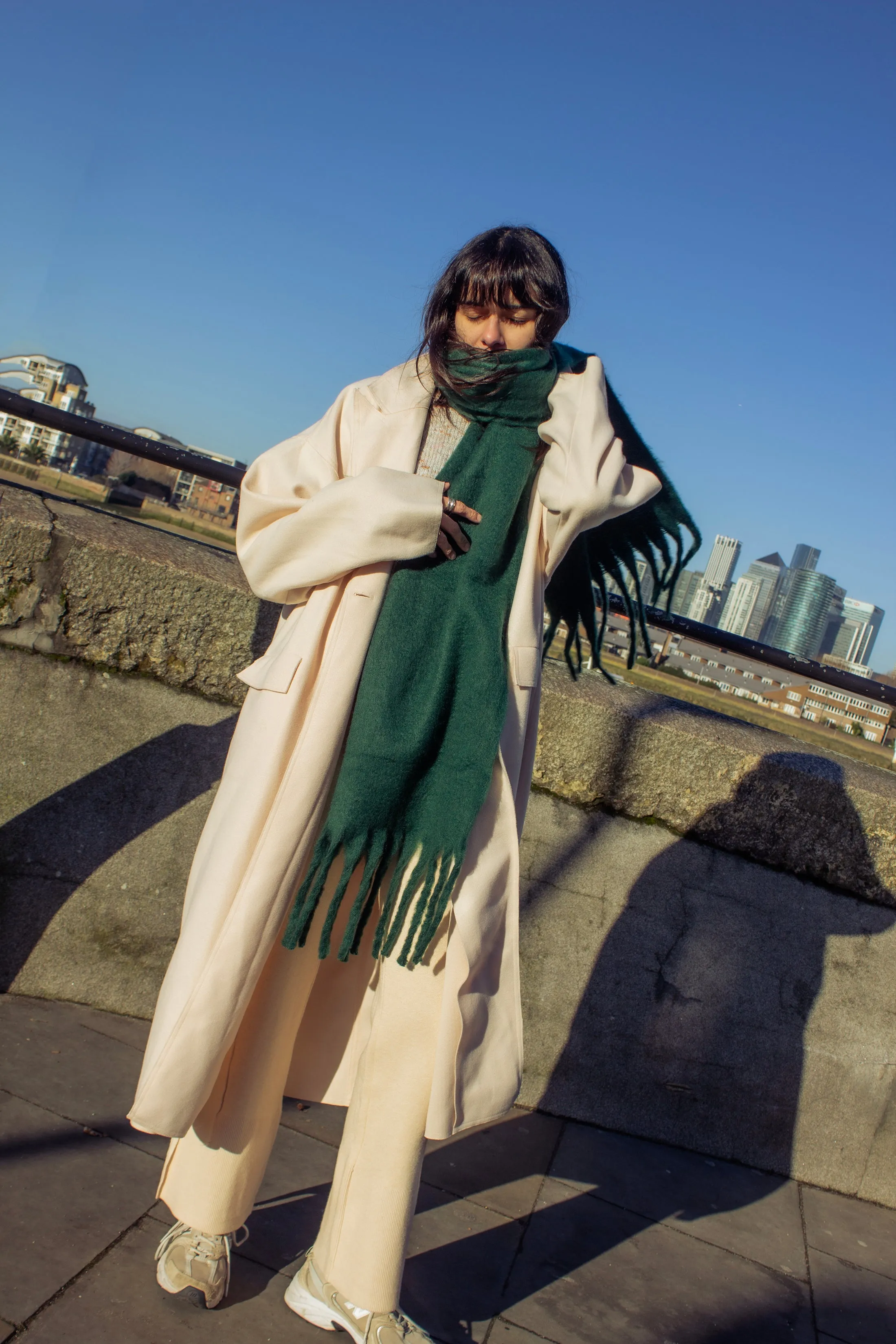 Colour Block Warm Wrap Scarf