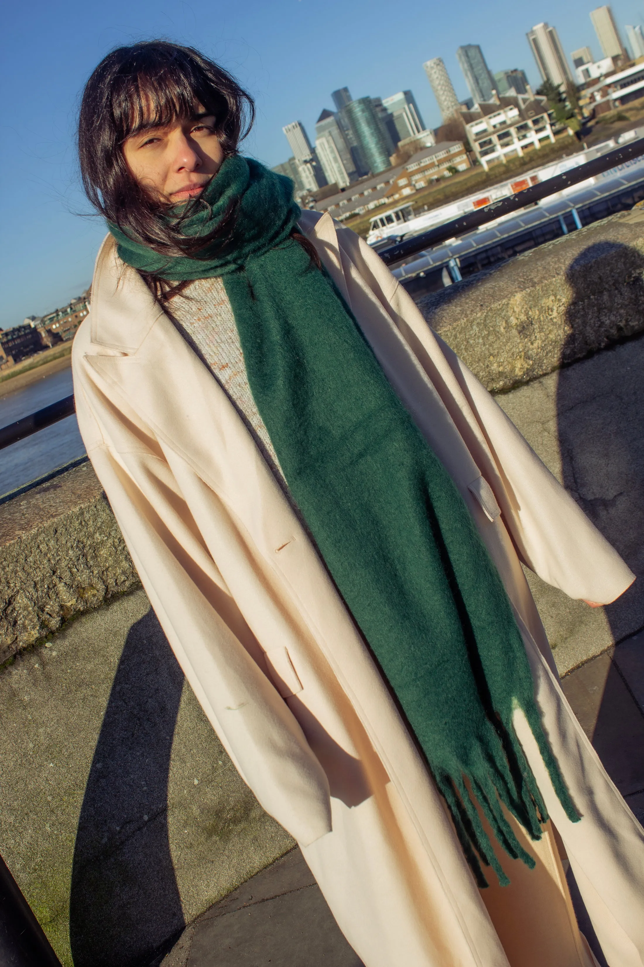 Colour Block Warm Wrap Scarf