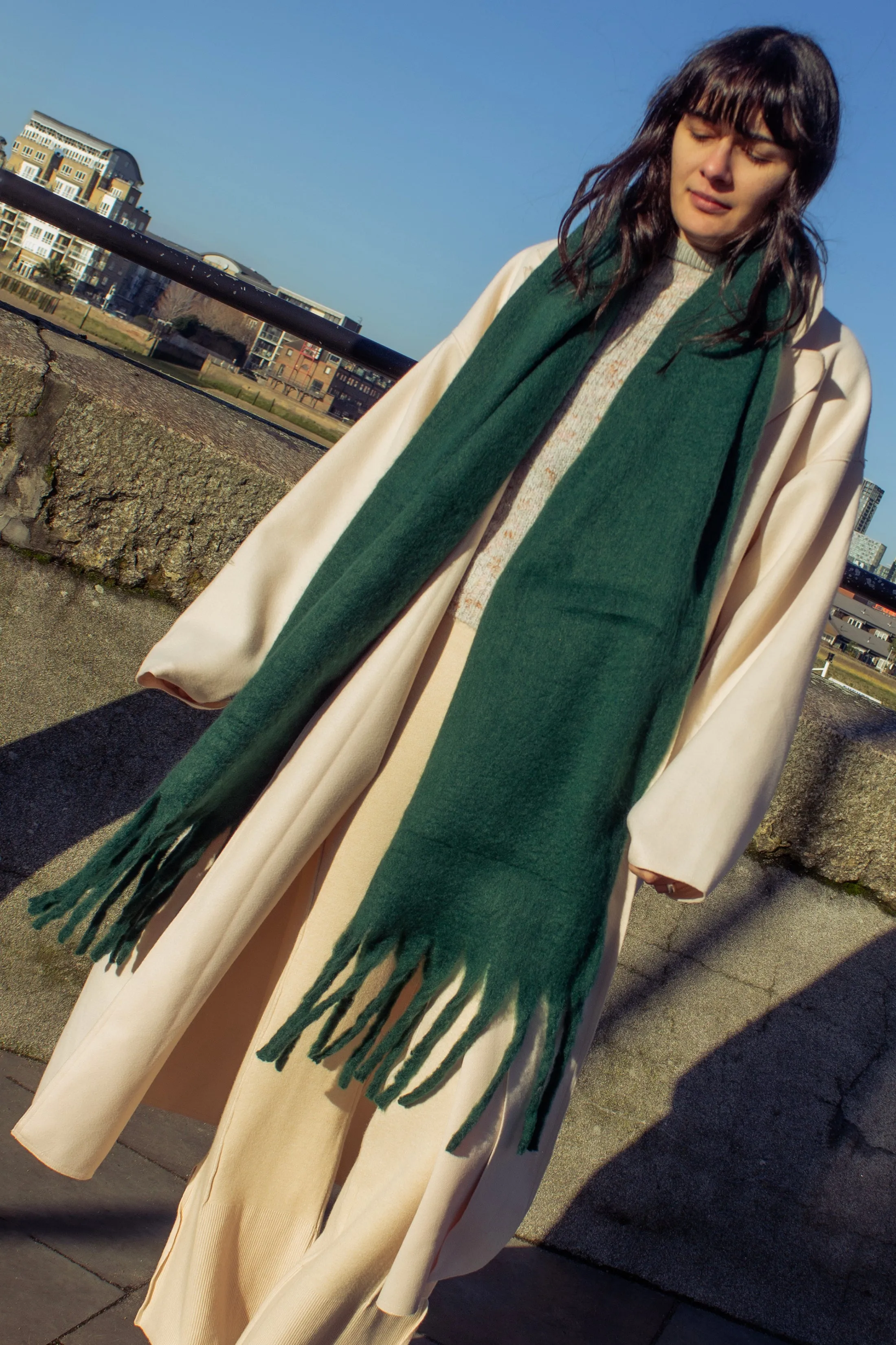 Colour Block Warm Wrap Scarf