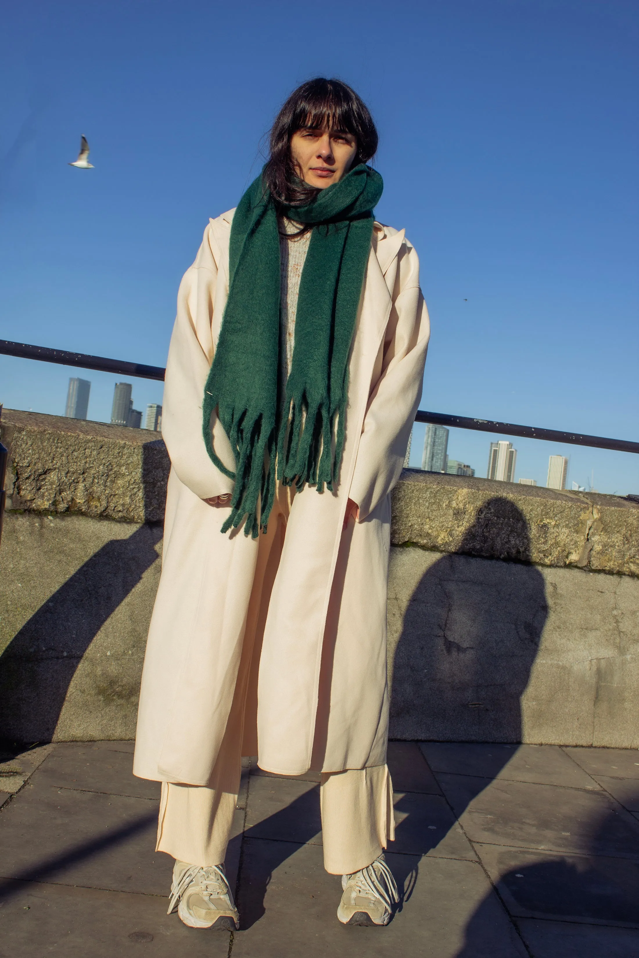 Colour Block Warm Wrap Scarf