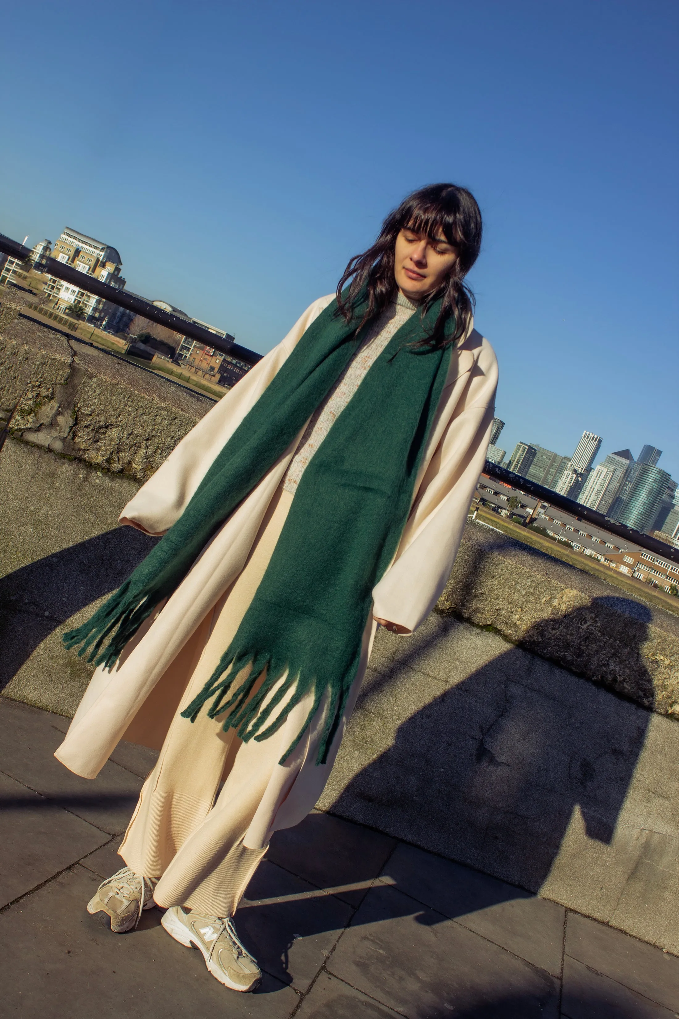 Colour Block Warm Wrap Scarf