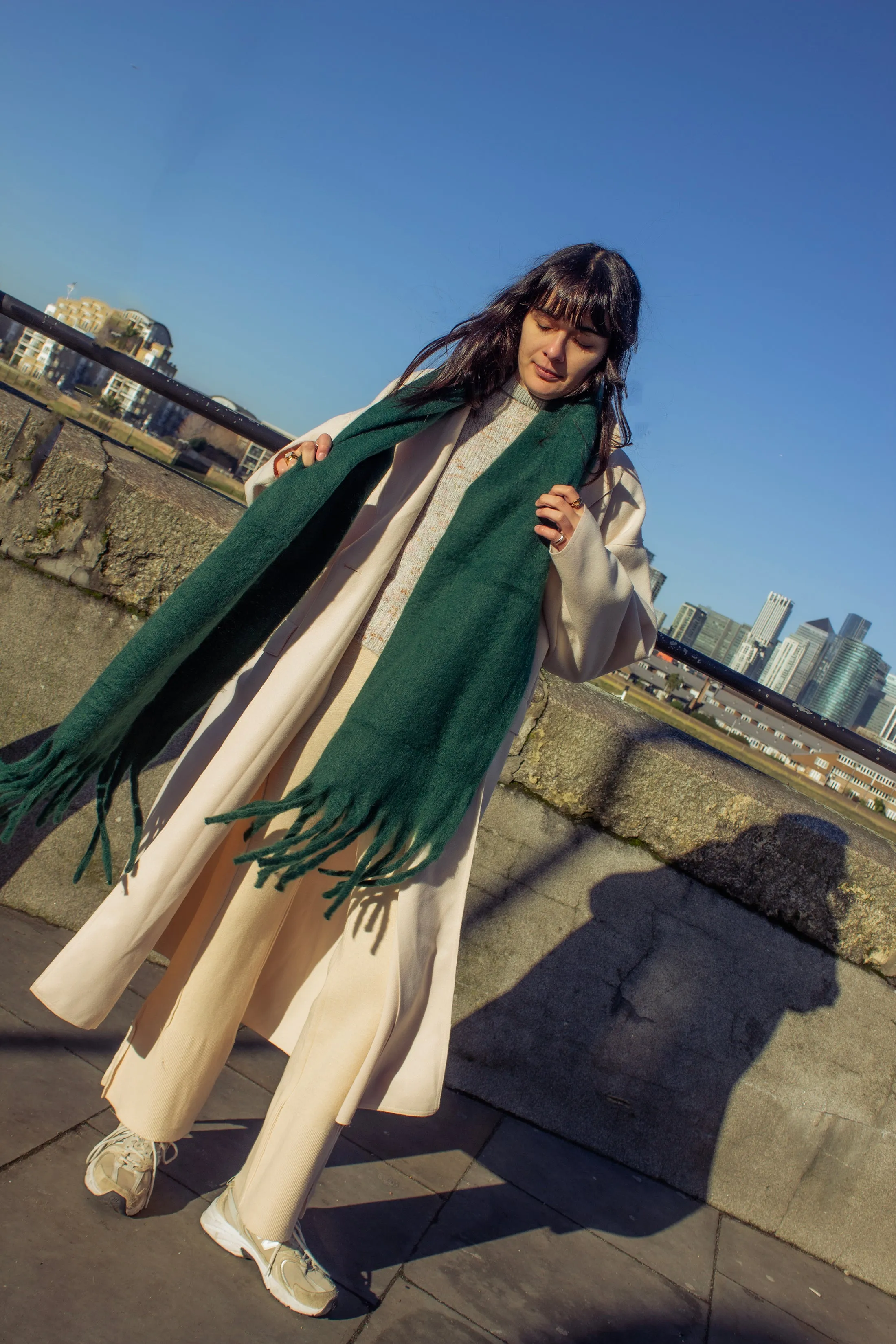 Colour Block Warm Wrap Scarf