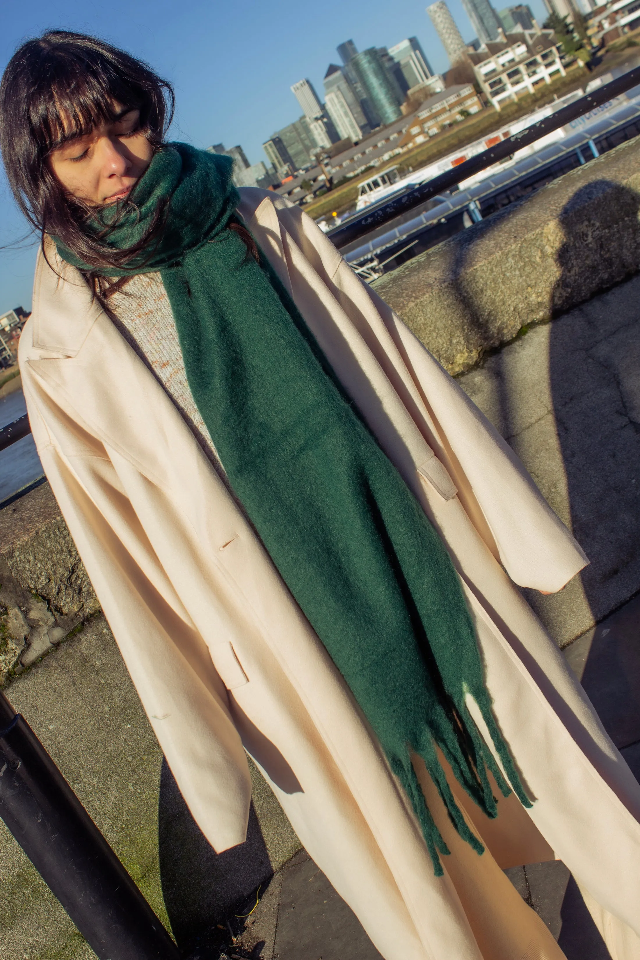 Colour Block Warm Wrap Scarf