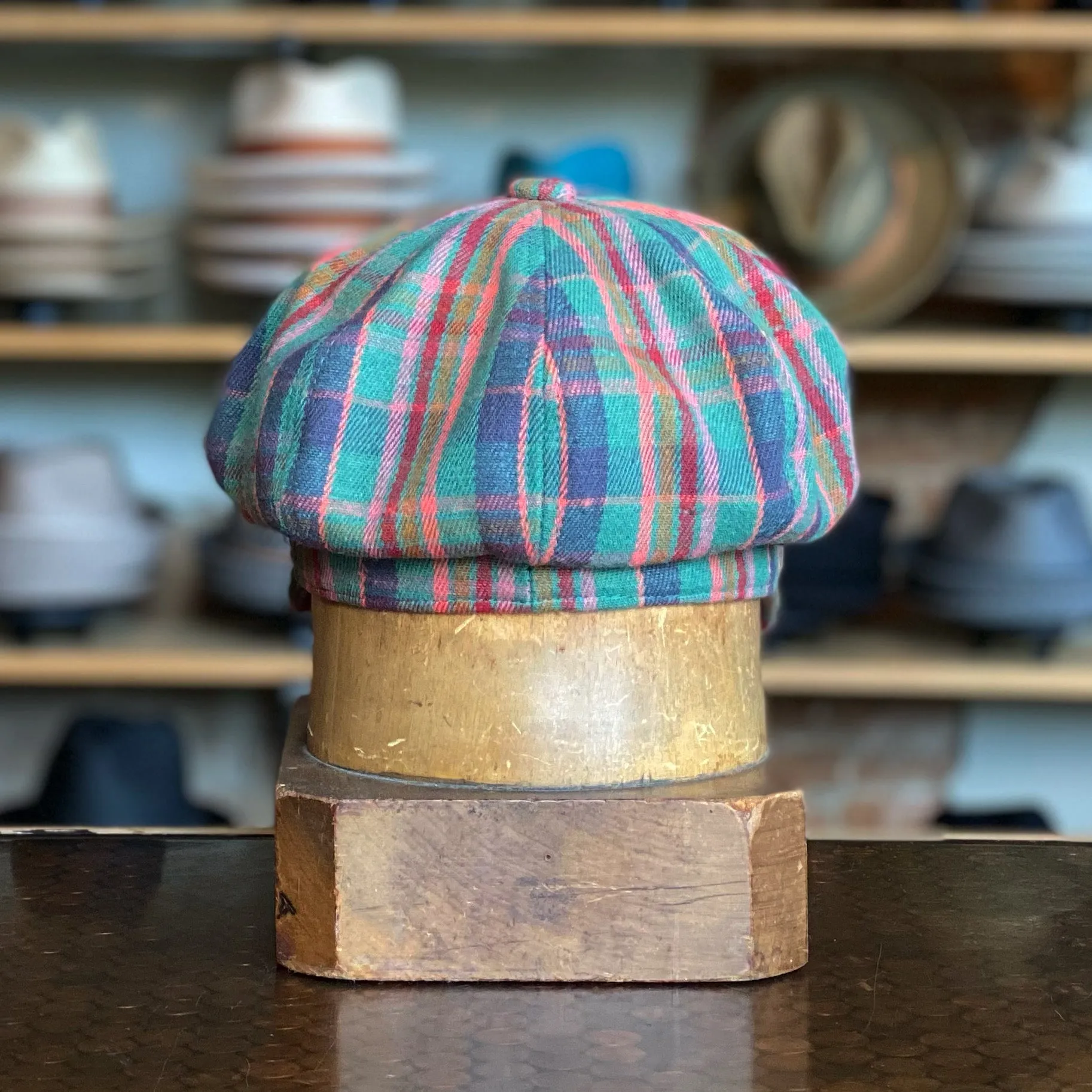 Cotton Plaid Spitfire Cap