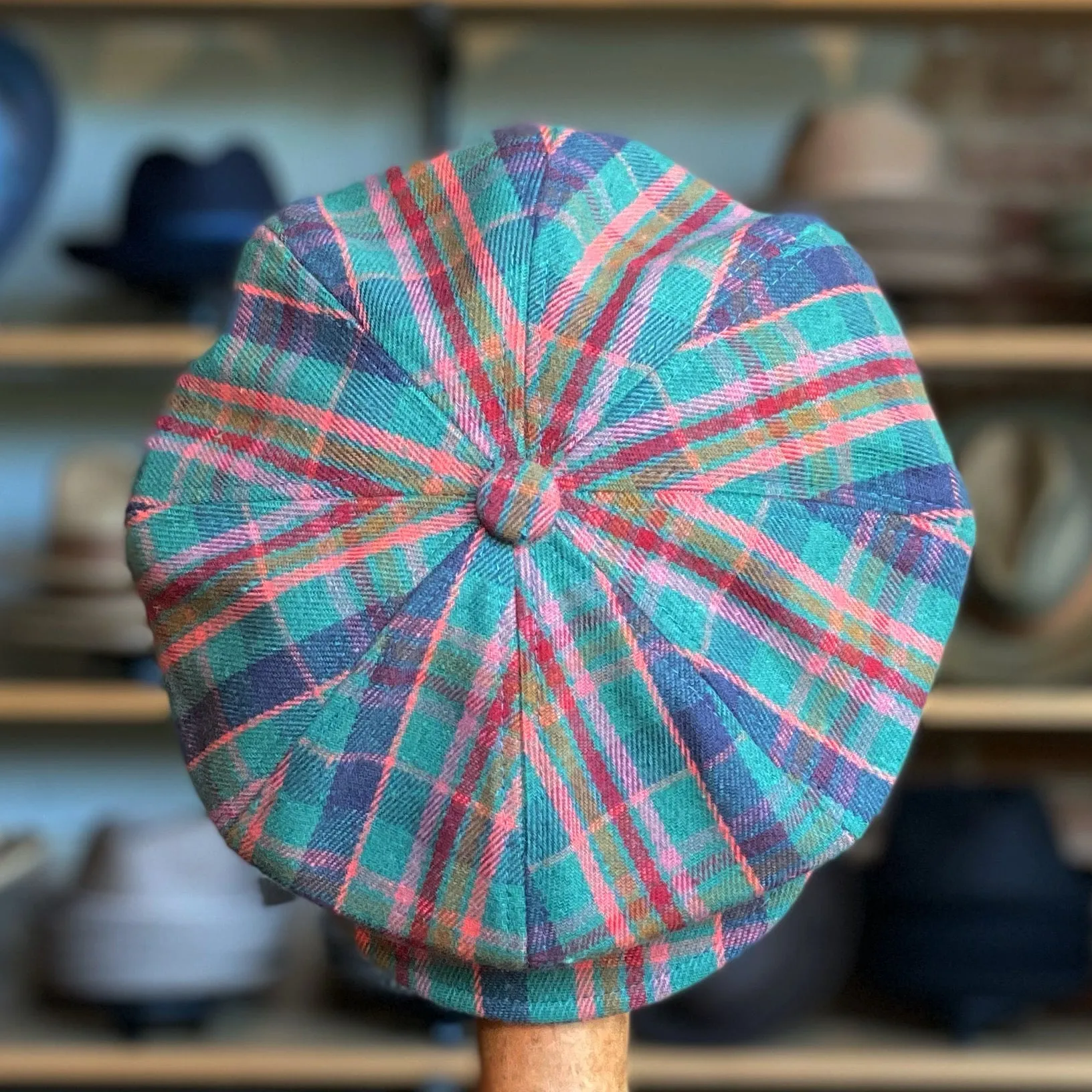 Cotton Plaid Spitfire Cap