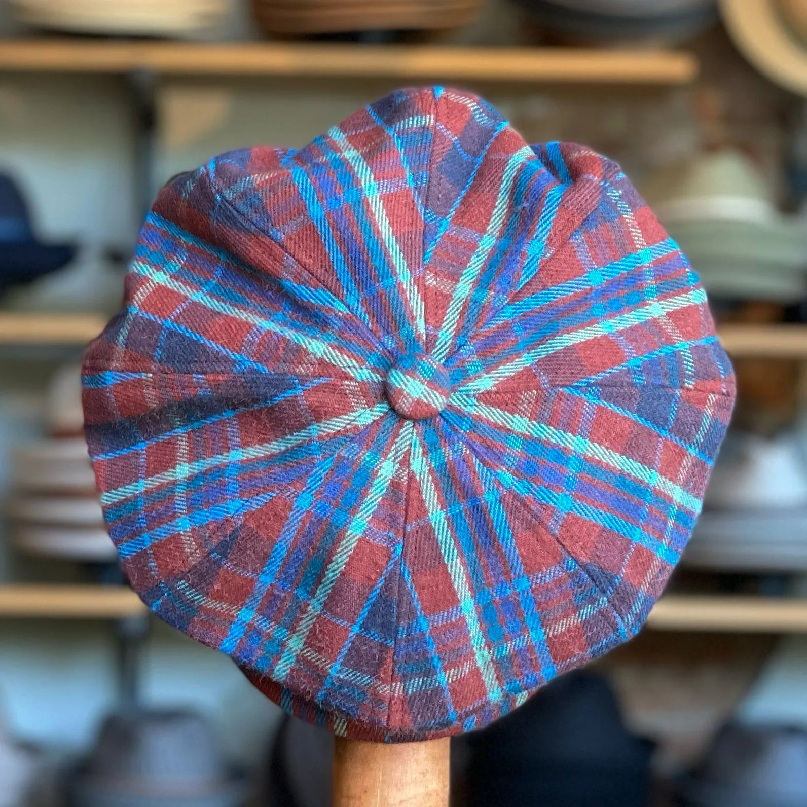 Cotton Plaid Spitfire Cap