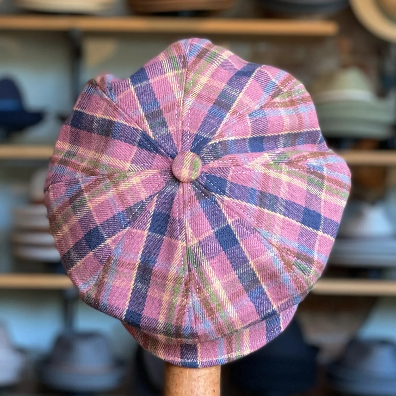 Cotton Plaid Spitfire Cap