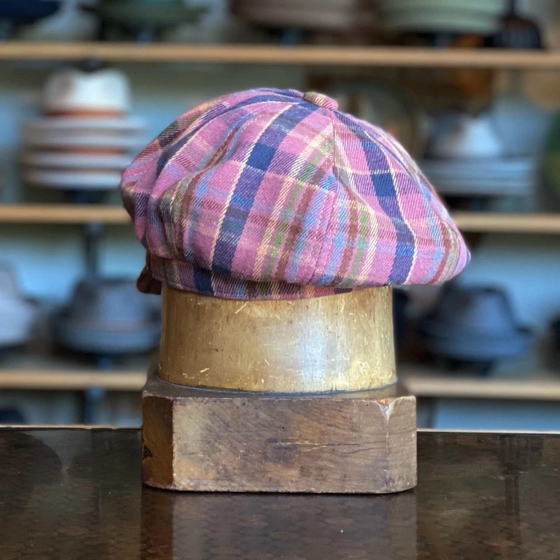 Cotton Plaid Spitfire Cap