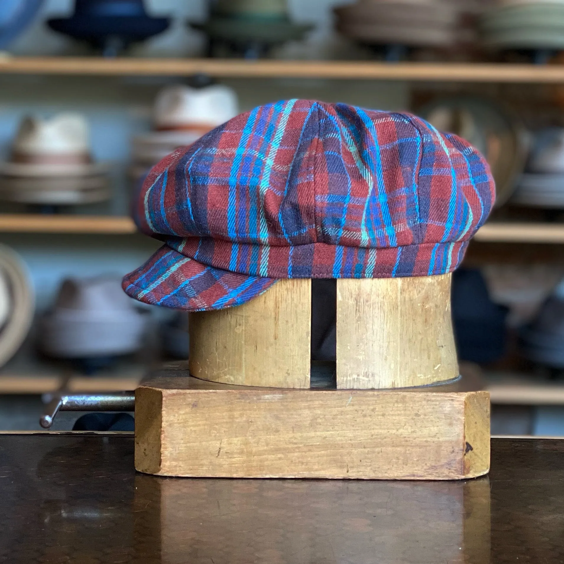 Cotton Plaid Spitfire Cap