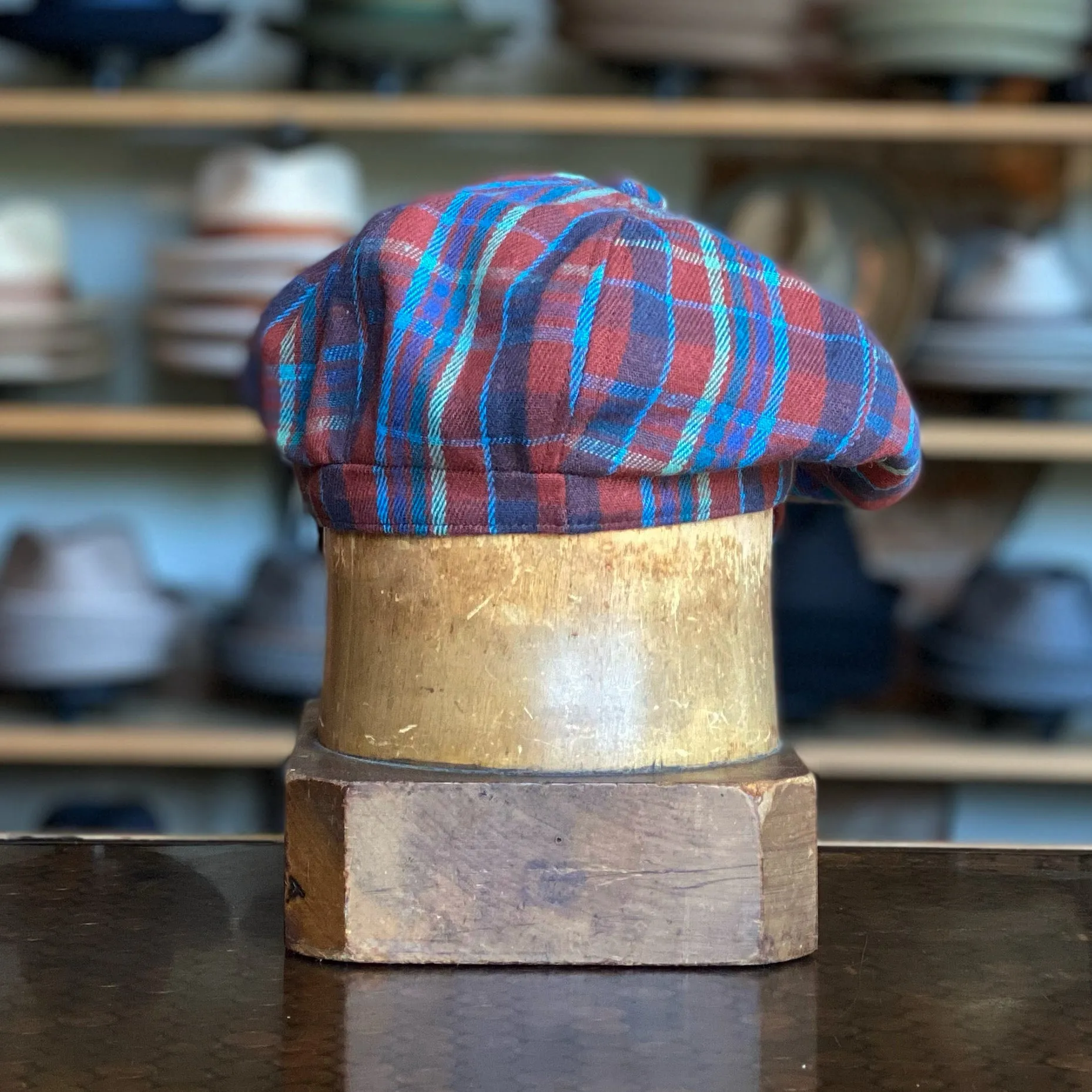 Cotton Plaid Spitfire Cap