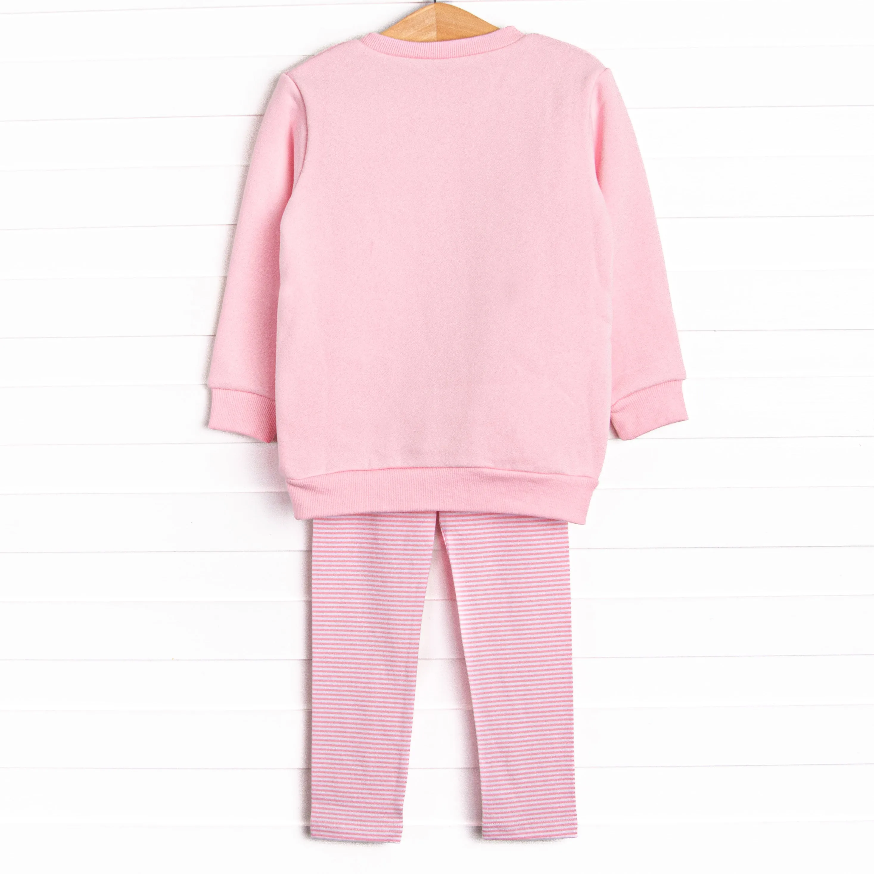 Cozy Carving Applique Legging Set, Pink