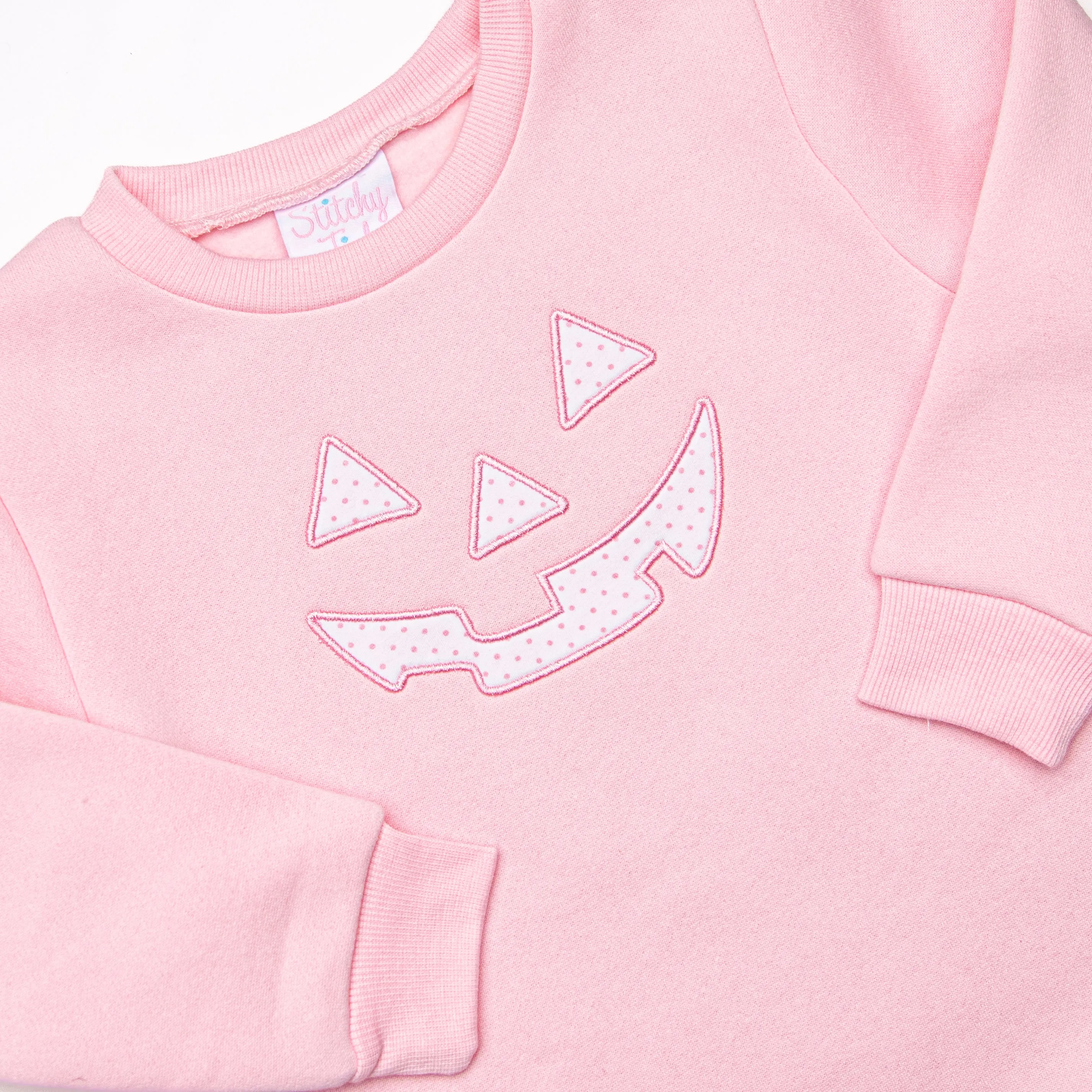 Cozy Carving Applique Legging Set, Pink