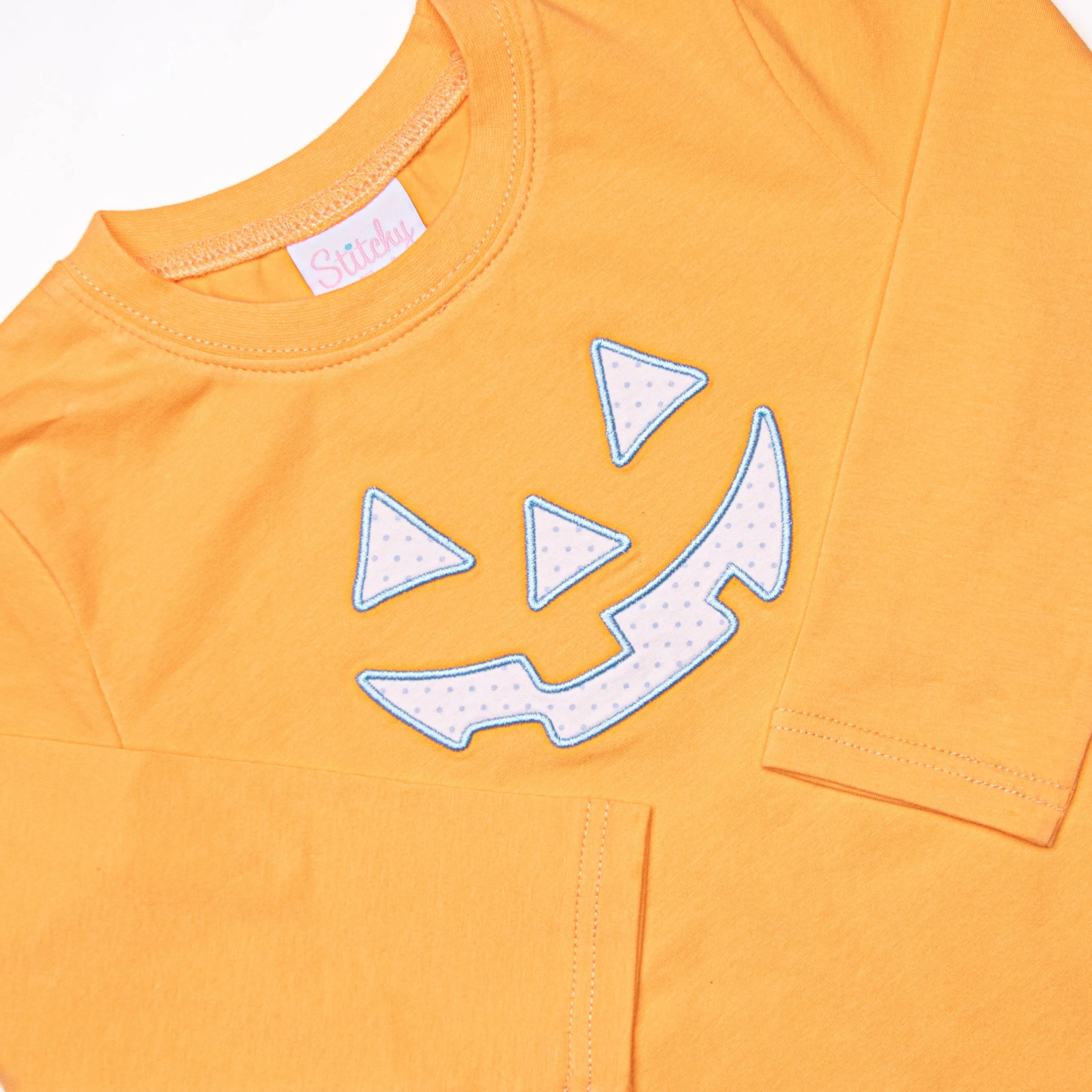 Cozy Carving Applique Top, Orange