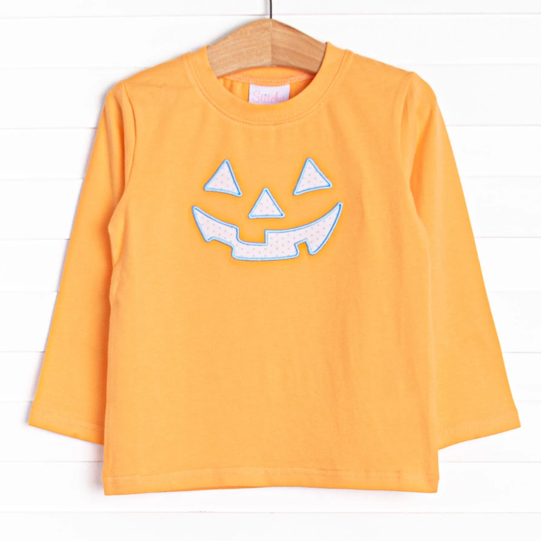 Cozy Carving Applique Top, Orange