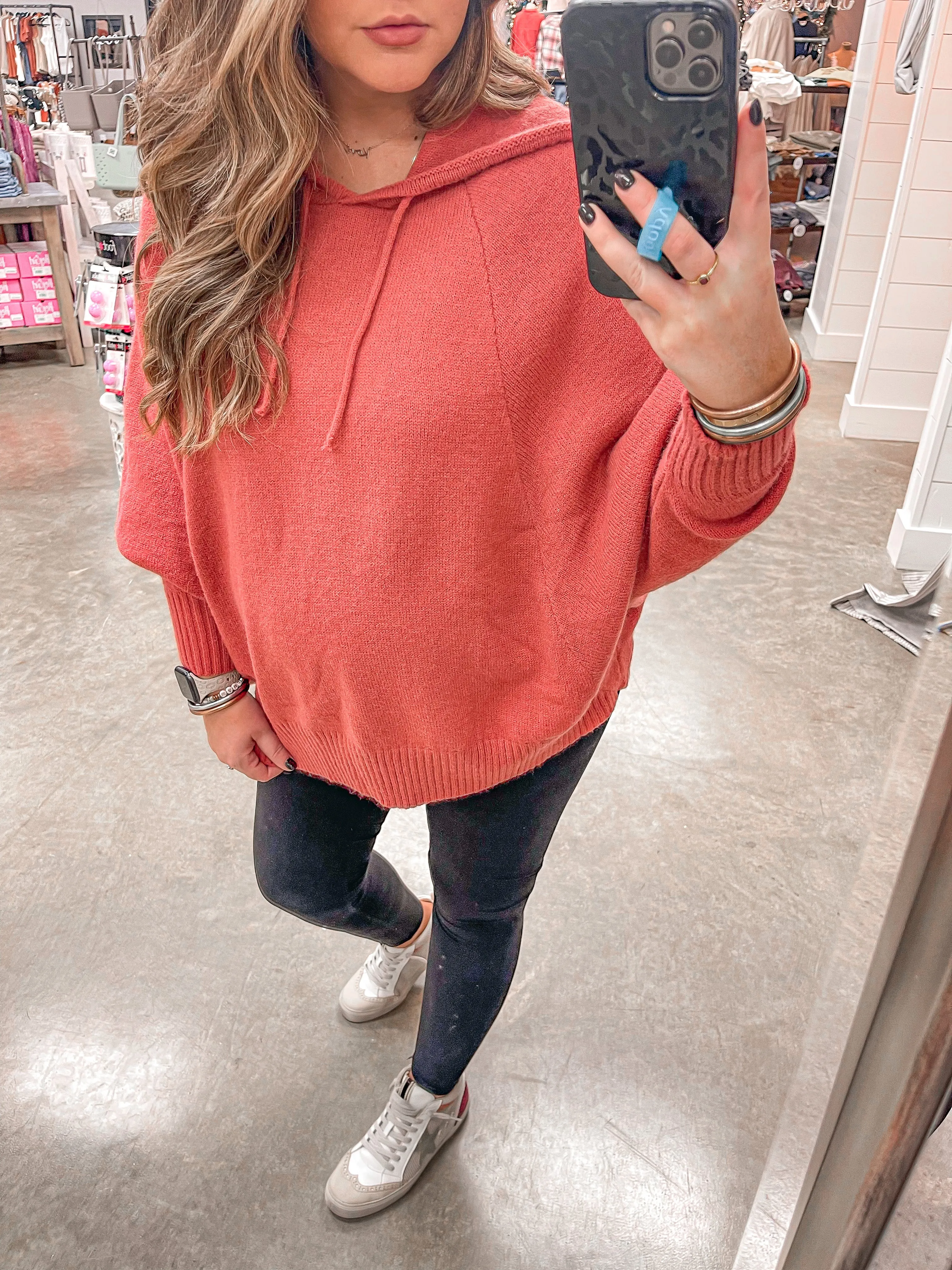 Cozy Is Calling Knit Hoodie
