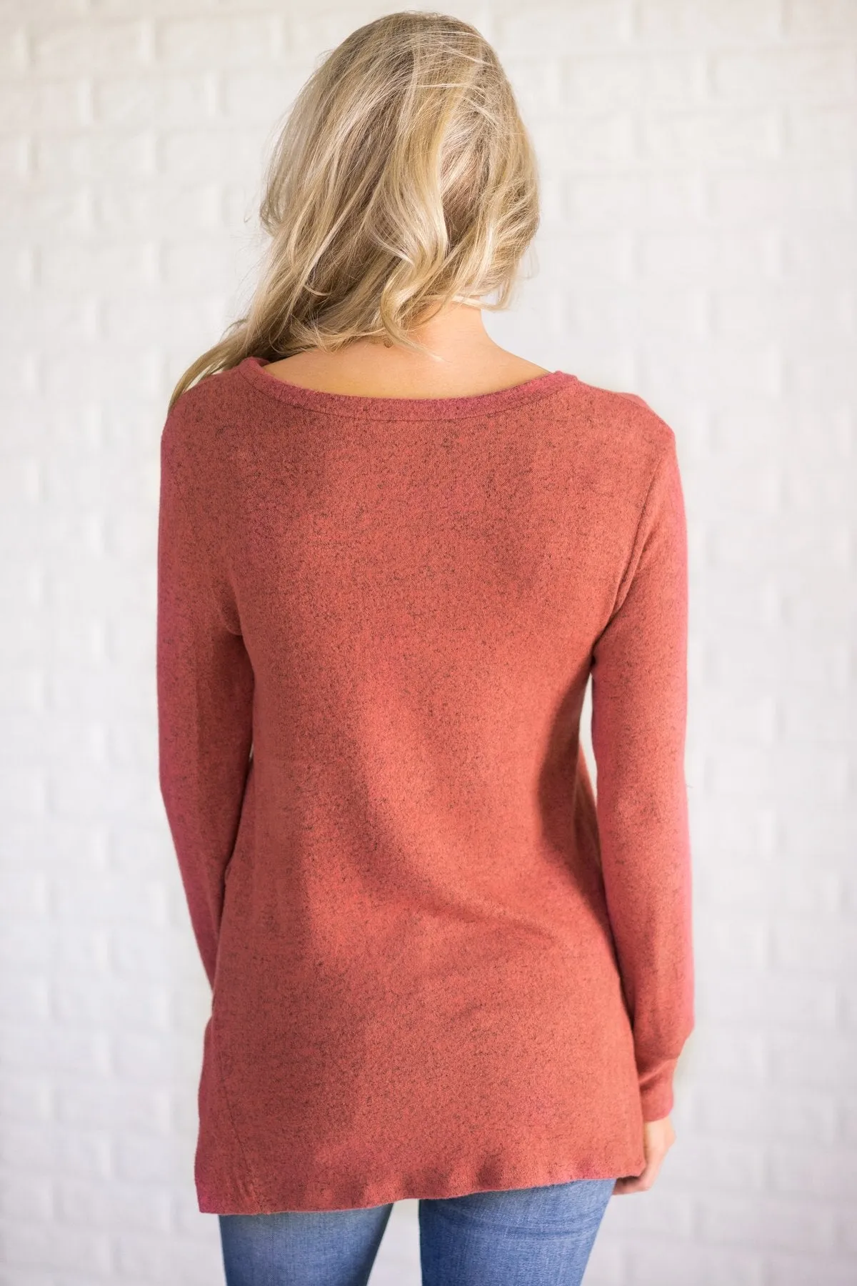 Cozy Up Top - Speckled Mauve